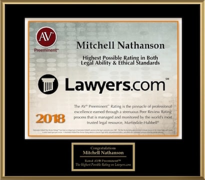 Lawyers.com - Mitchell A. Nathanson 2018